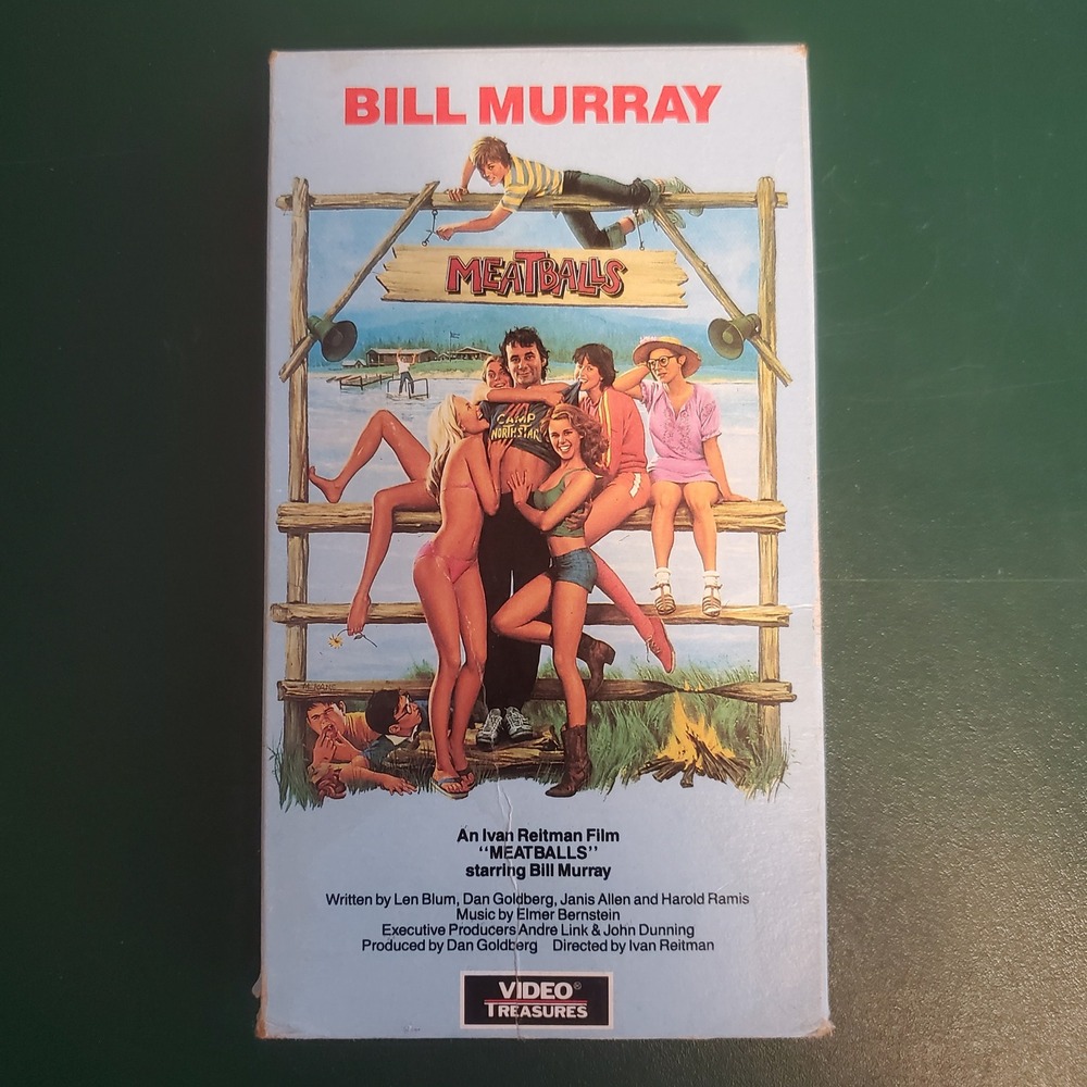 Meatballs VHS Bill Murray Ivan Reitman 1989 HGV Video Cult Comedy Movie Tape
